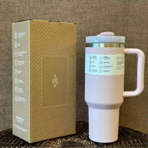 2025 New 30oz 40oz Tumbler with Straw Lid Stainless Steel Coffee Thermos Cup Double Wall Vacuum Insulated Car Travel Mugs 1