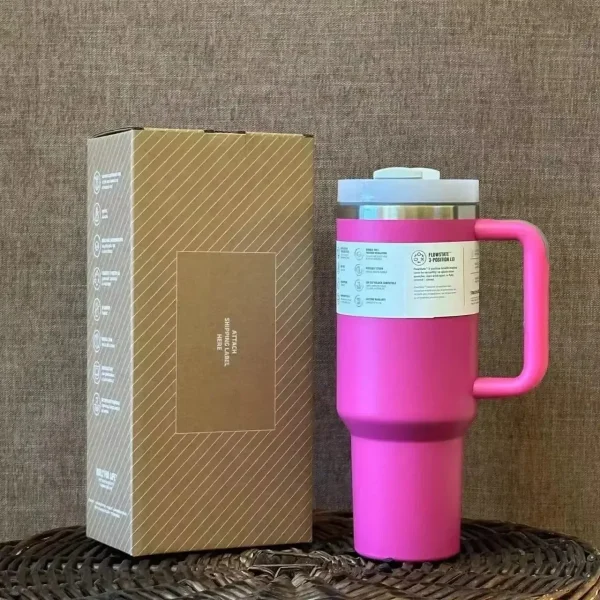 2025 New 30oz 40oz Tumbler with Straw Lid Stainless Steel Coffee Thermos Cup Double Wall Vacuum Insulated Car Travel Mugs 4