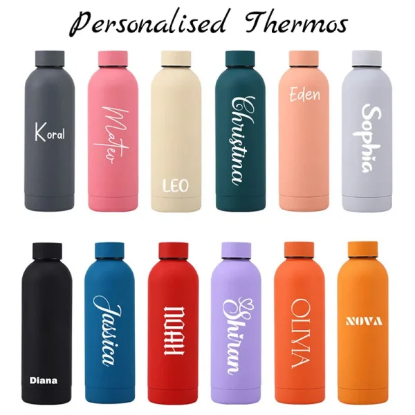Custom Logo Thermos Large Vacuum Flask Stainless Steel Portable Thermos Bottle Outdoor Sports Water Bottle Travel Mug 500/750ml 1