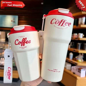 Portable Double Stainless Steel Coffee Mug Leak-Proof Thermos Travel Thermal Vacuum Flask Car Insulated Water Bottle 420ml/620ml 1