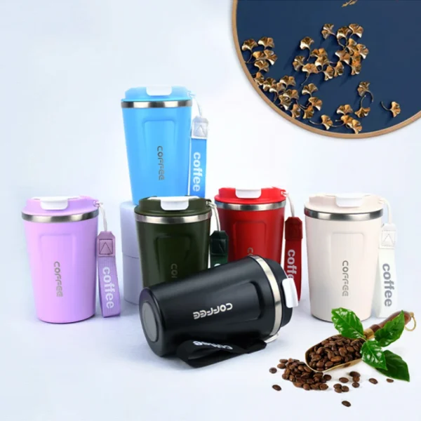 380ml Stainless Steel Coffee Insulated Cup Double Wall Vacuum Flask for Hot & Cold Insulated Cup Portable Travel Mug 3