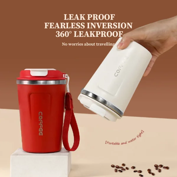 380ml Stainless Steel Coffee Insulated Cup Double Wall Vacuum Flask for Hot & Cold Insulated Cup Portable Travel Mug 4