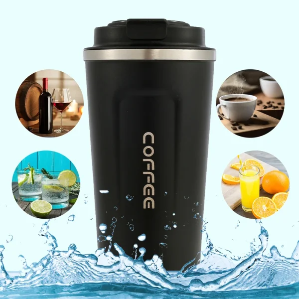 Stainless Steel Smart Coffee Tumbler Thermos Cup with Intelligent Temperature Display Portable Travel Mug 380ml 510ml 550ml 4