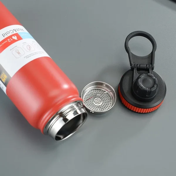 600/800ML Outdoor Thermos Kettle Water Bottle with Tea Filter Stainless Steel Travel Insulated Cup Leak-proof Sports Flask 3