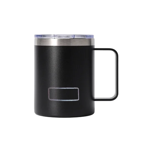 12 oz Iced Coffee Mug With Handle Yetys Beer Cup Stainless Steel Vacuum Thermal Tumbler Thermos with Leakproof Lid 350ml 6