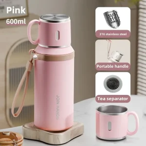 New Trustworthy Simple 316 stainless steel portable thermos cup high value teacup water cup business cup 1