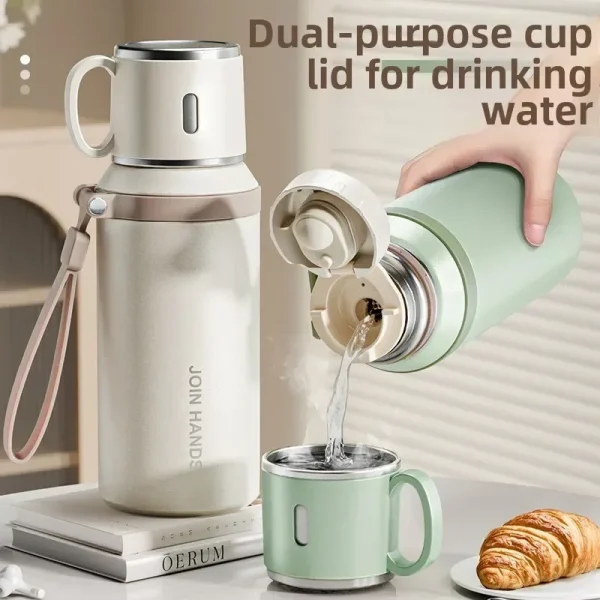 New Trustworthy Simple 316 stainless steel portable thermos cup high value teacup water cup business cup 2