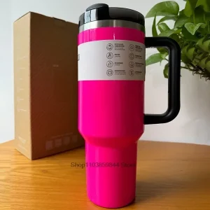 2025 New  Handle Straw Lid Stainless Steel 30oz/40oz Vacuum Insulated Car Mug Double Wall Thermal Iced Travel Cup 1