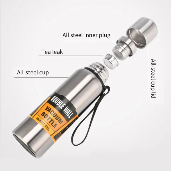Large Capacity 500/1000ml Thermal Bottle Vacuum Double Wall 304 Stainless Steel Hot Cold Water Flask Thermos Coffee Mug 3