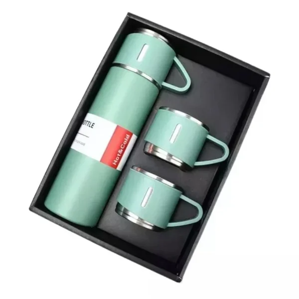 Thermos Cup 304 Stainless Steel Vacuum Insulated Bottle Gift Set Kit Coffee Mug Garrafa Térmica Vacuum Flask Set 500ml Christmas 5