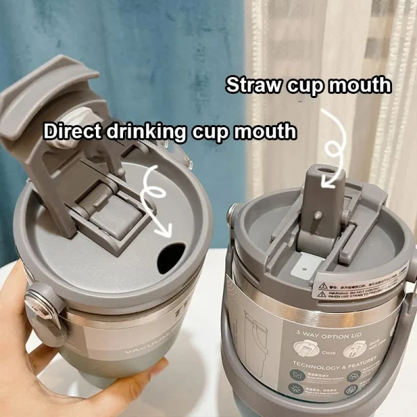 600ML Tyeso Coffee Cup Stainless Steel Thermos Bottle Portable Vacuum Mug Thermos Insulated Car Cup Milk Tea Water Bottle 3