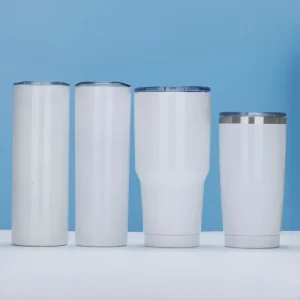 6-30OZ Sublimation Blank Straight Cup Stainless Steel Water Bottles Tumbler Coffee Mug Cup Vacuum Flasks DIY Insulated Thermos 1