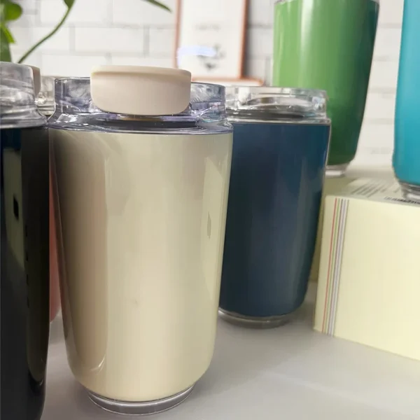 240ML Beverage Cup Travel Portable Car Drinking Cup Stainless Steel Vacuum Leak proof 240ML Coffee Thermos 1