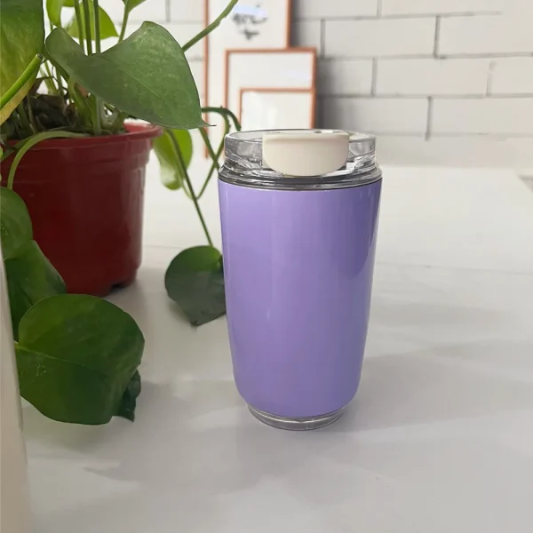 240ML Beverage Cup Travel Portable Car Drinking Cup Stainless Steel Vacuum Leak proof 240ML Coffee Thermos 2
