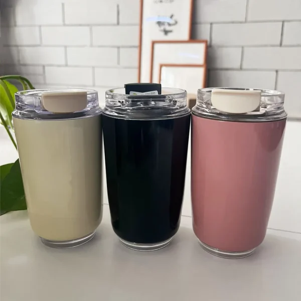 240ML Beverage Cup Travel Portable Car Drinking Cup Stainless Steel Vacuum Leak proof 240ML Coffee Thermos 3