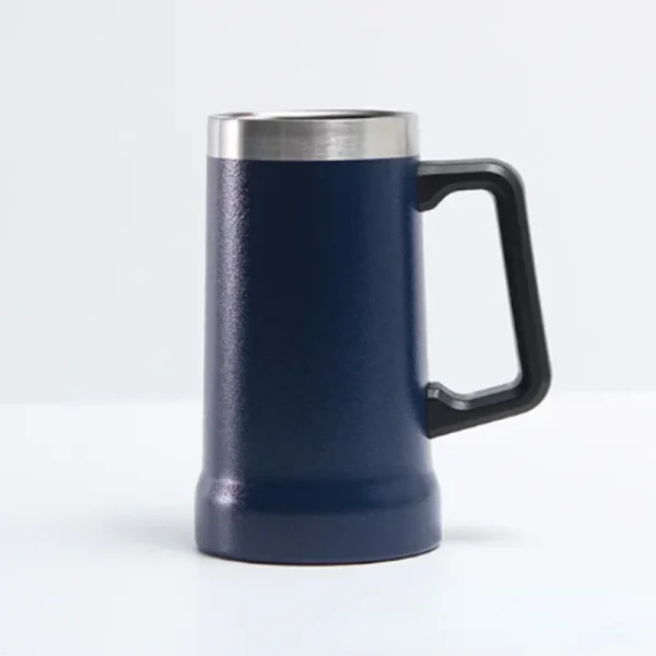 700ML Insulated Beer Stein Double Wall Insulation Stainless Steel Coffee Mug Thermal Tumbler Big Grip Shatterproof Drinking Cup 4