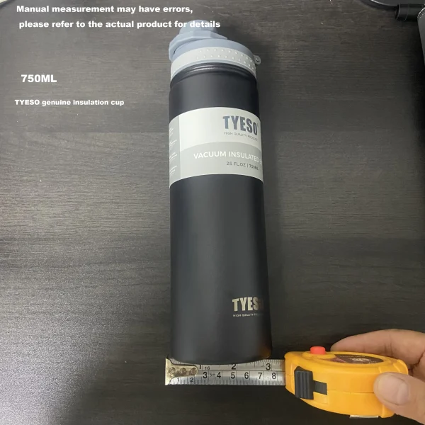 750ML Tyeso Thermos Bottle Stainless Steel Vacuum Flask Insulated Water Bottle Travel Cup For children Coffee Mug Termica 4