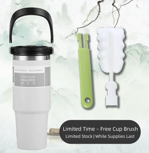 30oz Thermal Water Bottle Keep Cold and Hot Thermos for Water Tea Coffee Vacuum Flasks Stainless Steel Thermos Bottle 5
