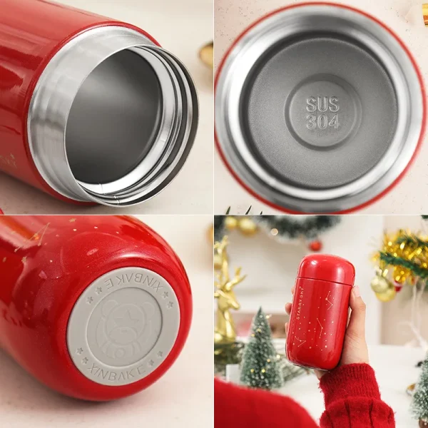 Thermos Bottle Starry Sky Mini Small Capacity 200ML Leakproof Coffee Mug 304 Stainless Steel Vacuum Flask Thermo Bottle 2