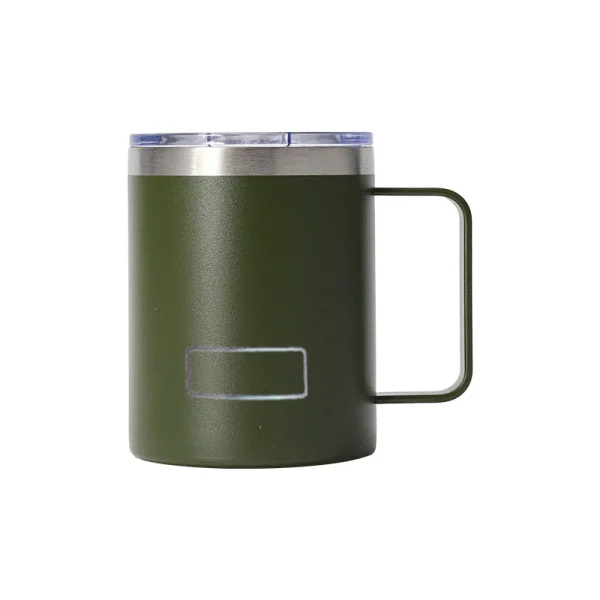 12oz Tumbler With Handle Yetys Iced Coffee Mug Stainless Steel Vacuum Thermal Beer Cup Thermos with Leakproof Lid 350ml 3