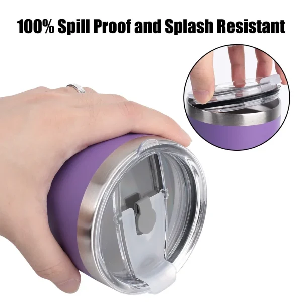 20oz/590ML Thermo Cafe Coffee Mug Car Thermos Mug Leakproof Travel Thermo Cup for Tea Double Stainless Steel Hot and Cold Cup 3