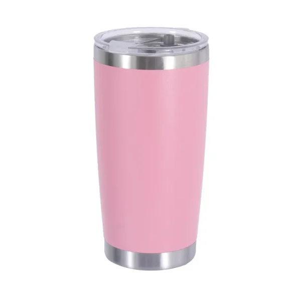 20oz/590ML Thermo Cafe Coffee Mug Car Thermos Mug Leakproof Travel Thermo Cup for Tea Double Stainless Steel Hot and Cold Cup 6