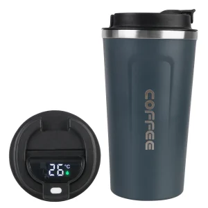 Thermo Cafe Coffee Mug 380/510ML Car Thermos Mug Leak_Proof Travel Thermo Cup for Tea Water Coffee Double Stainless Steel 1