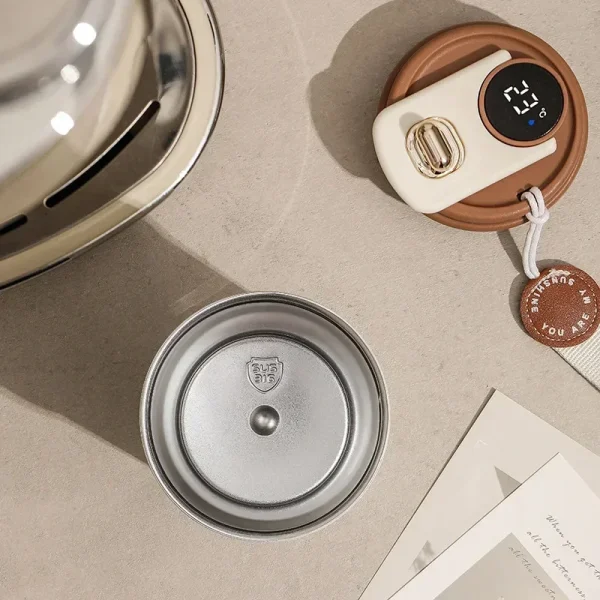 450ml Thermos Bottle Smart Display Temperature 316 Stainless Steel Vacuum Cup Office Coffee Cup Business Portable Thermal Mug 4