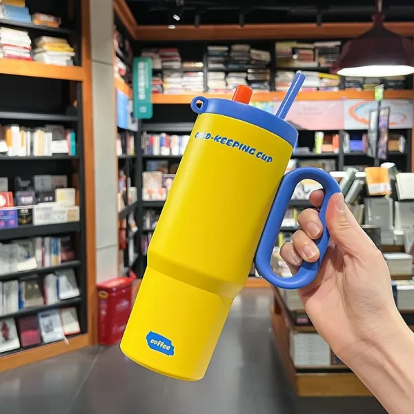 720ml Thermos Coffee Cup 316 Stainless Steel Insulation Cup with Handle Double Wall Vacuum Insulation Keep Cold Car Travel Mug 4