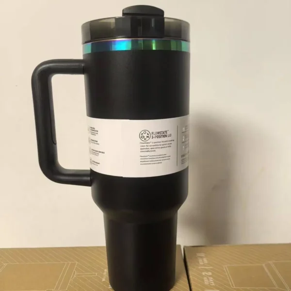 High-end stainless steel vacuum-insulated travel mug with a large capacity and a convenient handle for men and women 2