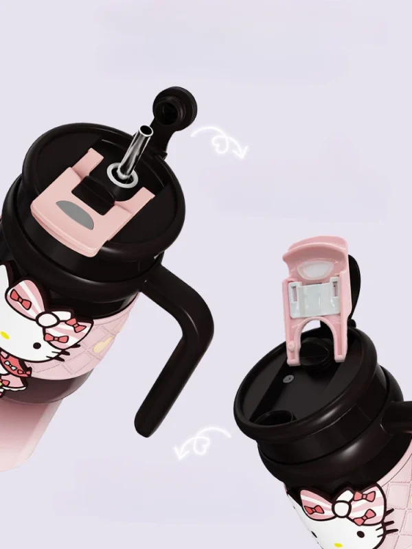Sanrio Hello Kitty Thermos Bottle 316 Stainless Steel Thermos Double Layer Insulation for Cold & Hot Drinks Portable Travel Mug 6