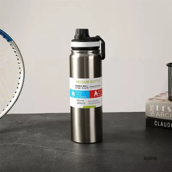 Outdoor Thermos Water Bottle Stainless Steel Insulated Cup Keeps Cold and Heat Thermal Mug Travel Vacuum Flasks 600/800/1000ML 3