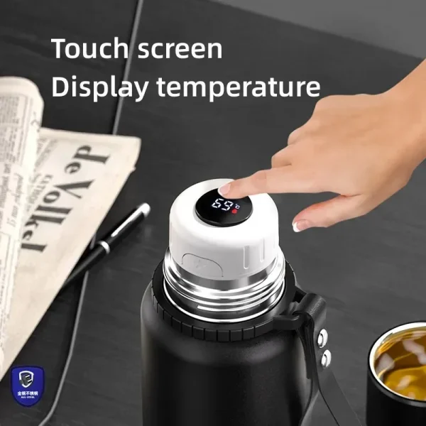 Portable High Appearance Large Capacity Stainless Steel Vacuum Thermos for Hot Coffee Vacuum Thermal Water Bottle Insulated Cup 5