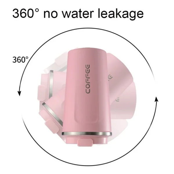 New Intelligent Temperature Measurement Stainless Steel Coffee Cup Thermos Cup Solid Color Gradual Change Optional Portable 6
