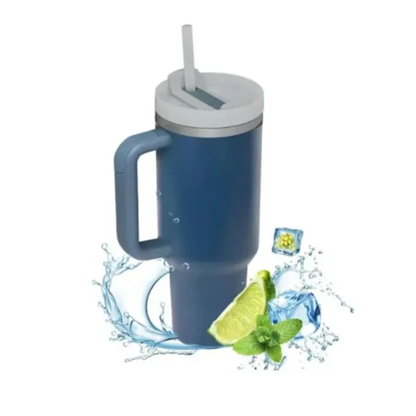 1200ML 304 Stainless Steel Insulated Water Bottle,Thermal Coffee Car Cup, Cold Hot Mugs Vacuum Flask With Handle Straw,For Sport 6