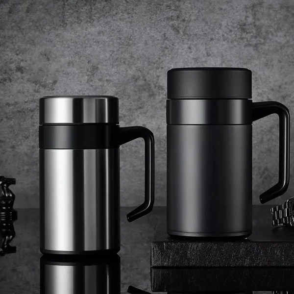 304 Stainless Steel Thermal Mug Thermos Water Bottle Tea Tumber For Office Water Cup With Handle Coffee Mug Tea Cup Man Gifts 1