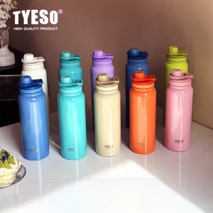Tyeso Thermos Bottle Car Insulated Flask Water Tumbler for Outdoor Sports Travel Vacuum Flasks Stainless Steel Thermal Cup 1
