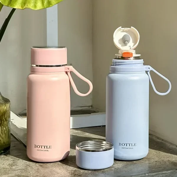 New 316 stainless steel tea cup Simple large capacity thermos cup girls tea water separation cup High appearance level portable 1