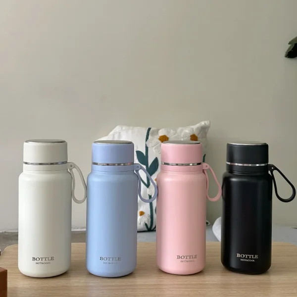 New 316 stainless steel tea cup Simple large capacity thermos cup girls tea water separation cup High appearance level portable 4
