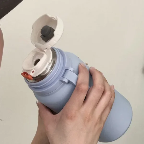 New 316 stainless steel tea cup Simple large capacity thermos cup girls tea water separation cup High appearance level portable 6
