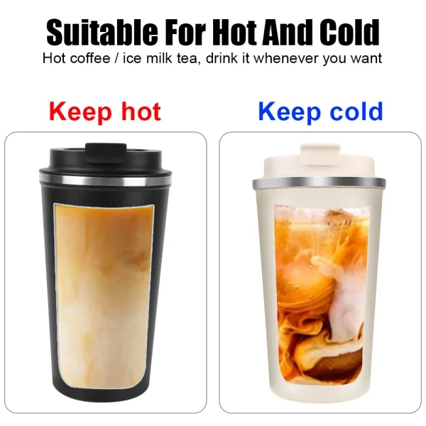 For Tea Water Coffee Coffee Mug Thermo Cafe 510ML Leak_Proof Travel Thermo Cup Car Thermos Mug Temperature Display 6