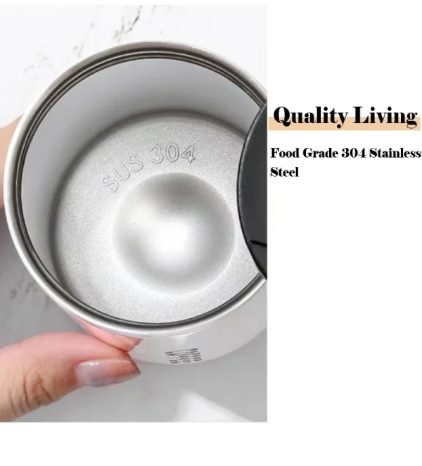 550ml/400ml Coffee Mug with Lid Stainless Steel Thermal Cup Car Cup Thermos for Cafe Travel Drinkware Insulated Water Bottle 5