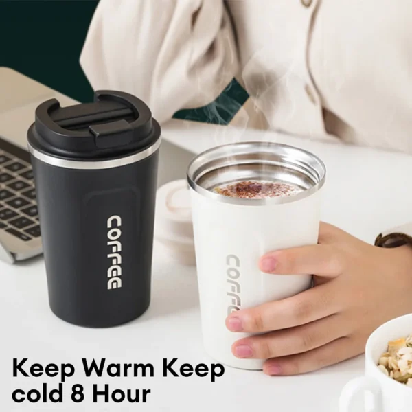 Stainless Steel Thermal Mug 380ml/510ml Travel Thermal Mug Leak-Proof Thermos Bottle Tea Coffee Mug Insulated Cup Water Bottle 1