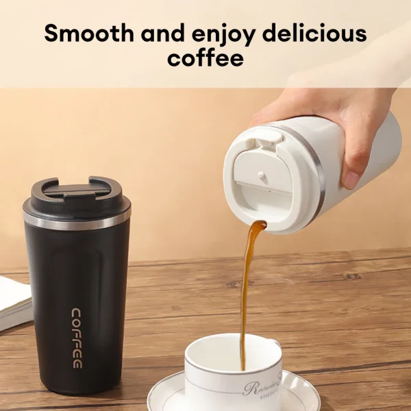 Stainless Steel Thermal Mug 380ml/510ml Travel Thermal Mug Leak-Proof Thermos Bottle Tea Coffee Mug Insulated Cup Water Bottle 2