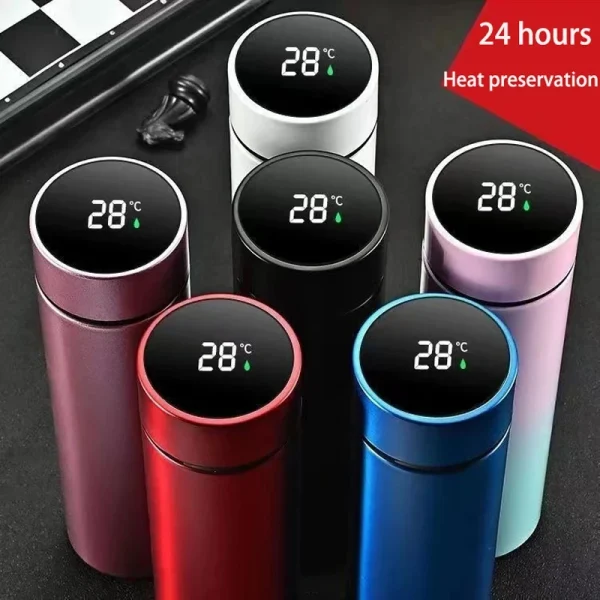 500Ml Digital Thermos Bottle Smart Cup With Temperature Display 304 Stainless Steel Vacuum Insulated Intelligent Coffee Cup 1