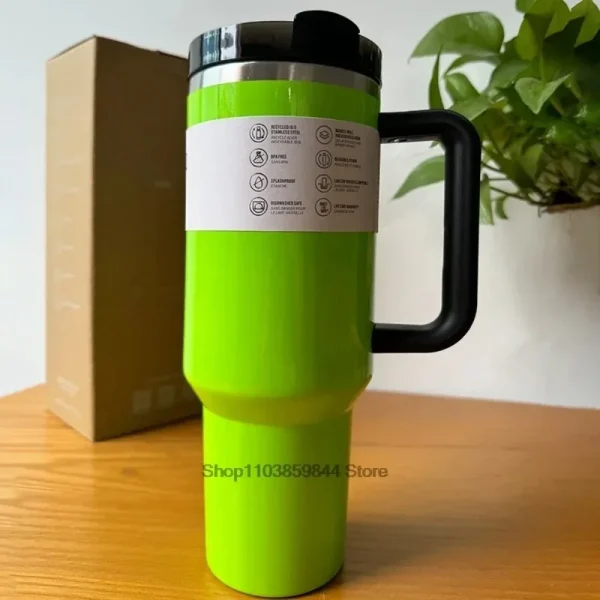 2025 30oz 40oz Tumbler Cup with Handle Stainless Steel Vacuum Flasks Insulated Car Mug Thermal Iced Travel Cup 4