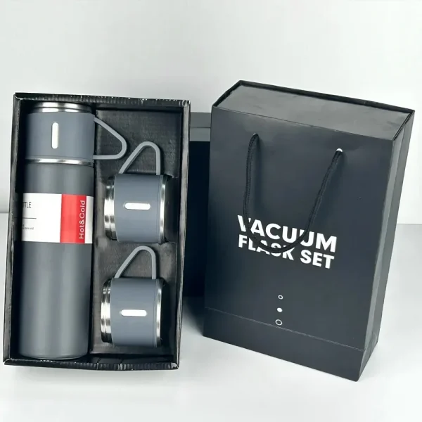 500ML 304 Stainless Steel Vacuum Insulated Bottle Gift Set Office Business Style Coffee Mug Thermos Bottle Portable Flask Carafe 3