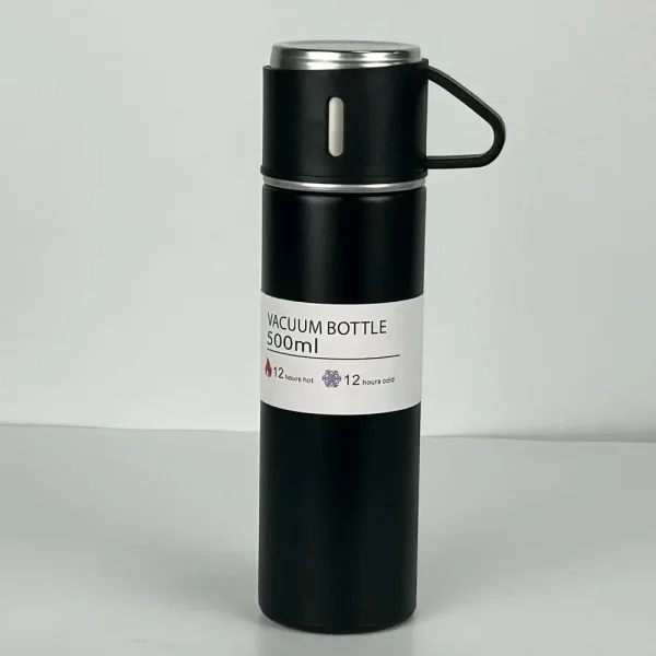 500ML 304 Stainless Steel Vacuum Insulated Bottle Gift Set Office Business Style Coffee Mug Thermos Bottle Portable Flask Carafe 4