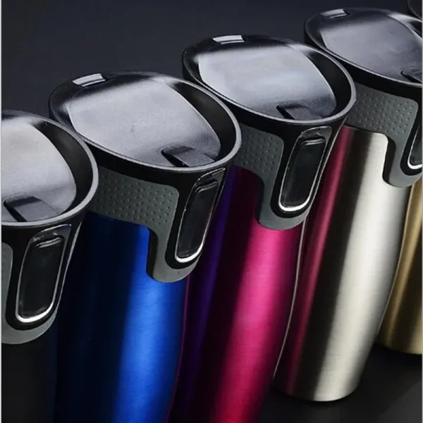 450ml Stainless Steel Double Wall Travel Mug Leak proof Thermos Mug Coffee Cups Car Vacuum Insulaltion Thermal Water Bottle 2