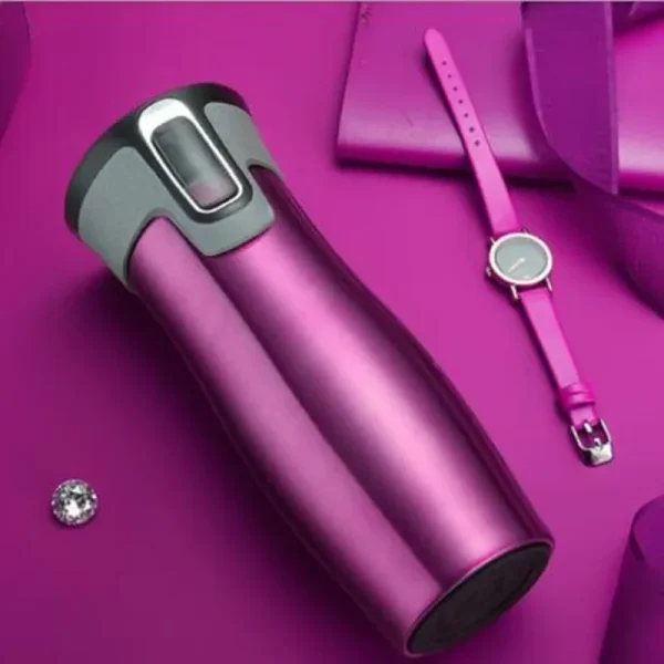 450ml Stainless Steel Double Wall Travel Mug Leak proof Thermos Mug Coffee Cups Car Vacuum Insulaltion Thermal Water Bottle 4